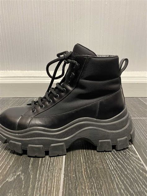 combat boots prada|prada chunky sole combat boots.